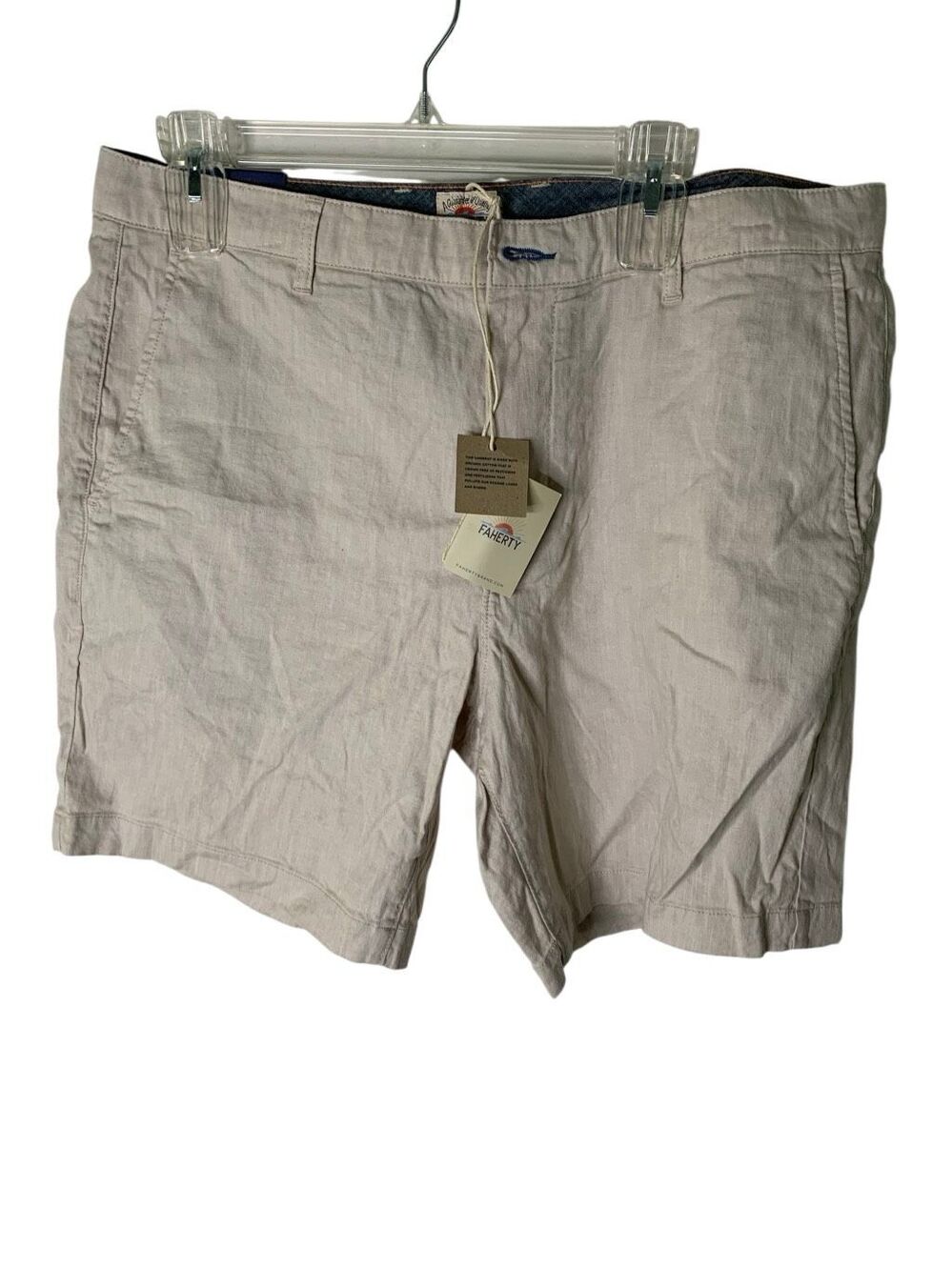 Faherty Tradewinds Short 7.5" men's size 34 NEW WITH TAGS